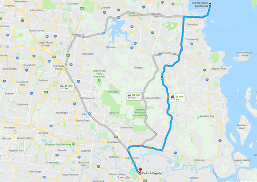 Lighthouse to Carls Jr route.png
